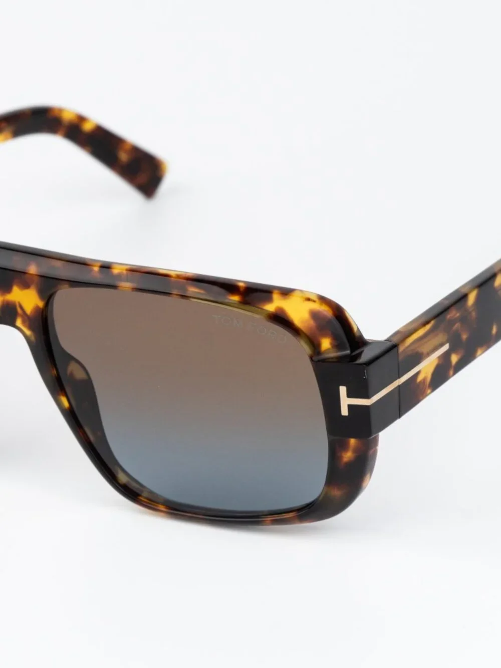 Tom Ford TURNER Men Sunglasses Havana Brown Gradient Pilot FT1101 52F AUTHENTIC
